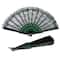 Beistle; Beistle 9.5" Black Lace Foldable Fiesta Fans, 2ct.; Category:Party Decorations; Image:2